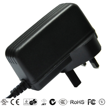 15W Vertical Type of Switching Power Adapter with CE/UL/GS/PSE/EMC
